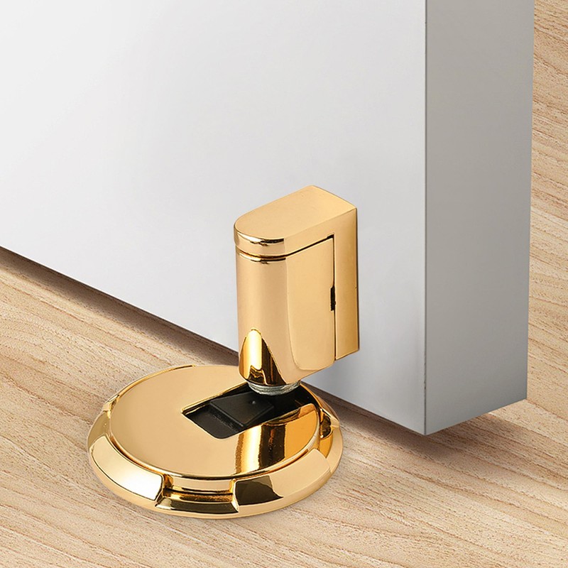 PANALI 1 Pack Windproof Magnetic Door Stopper, Concealed Retractable Design