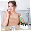 Healeved 3grids Slot Makeup Brush Holder Black Cosmetic Storage Organizer