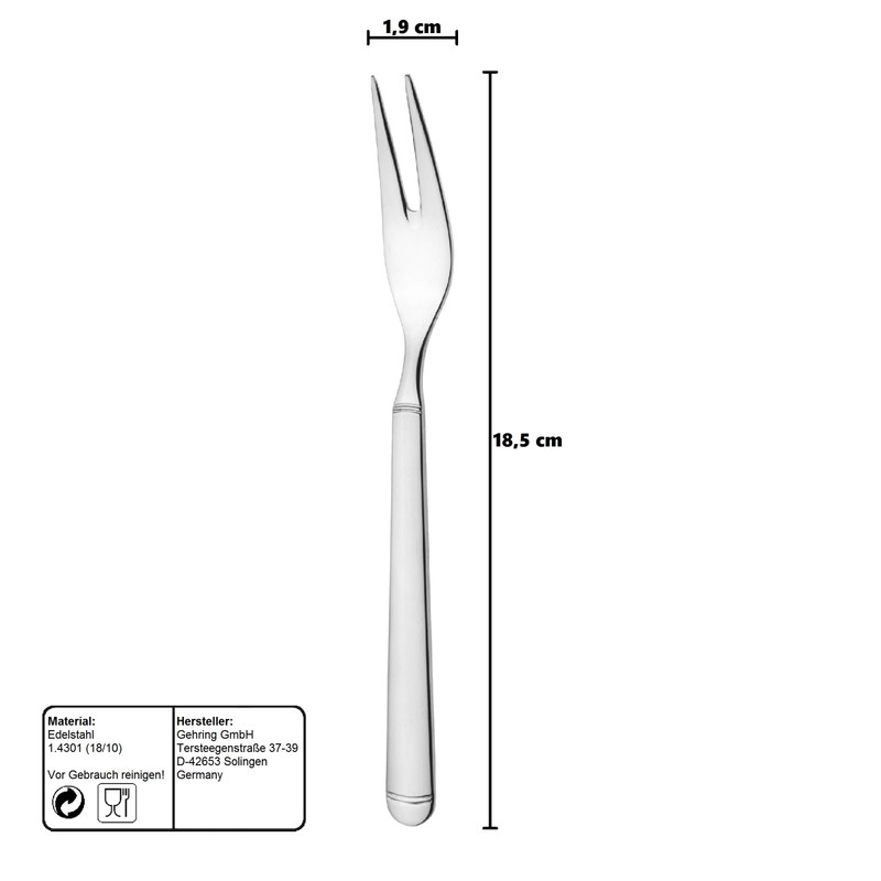 SOLINGEN | GEHRING Slicing Fork Set of 2 Serving Forks