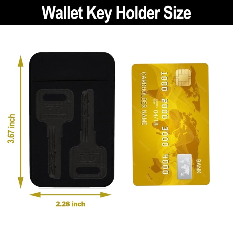 Wallet Key Holder, Key Sleeve Ultra Thin Slim Card Key