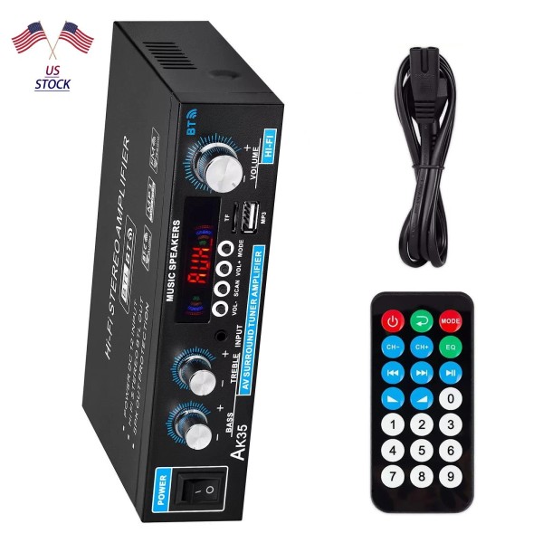 Unbranded AK35 Bluetooth 5.0 Power Amplifier Home/Car/Marin