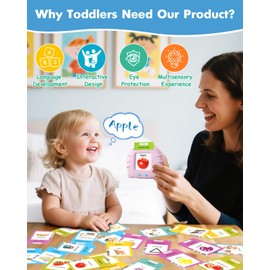 510 Words Spanish English Bilingual Talking Flash Cards Pink