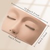 Embagol 3 Lash Layers Lash Mannequin Head For Eyelash Extension,
