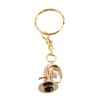 Brass Tuba Key Chain Miniature Golden Musical Instrument Key Chains
