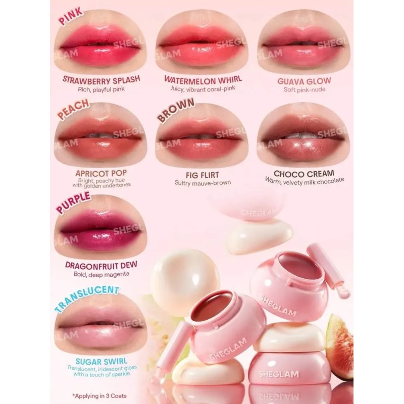 Bálsamo Labial Hidratante Sheglam Hydra Jelly Guava Glow
