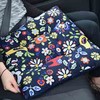 Seat Cushion, Cute Polka Pattern, Fun with Flowers and Animals,
