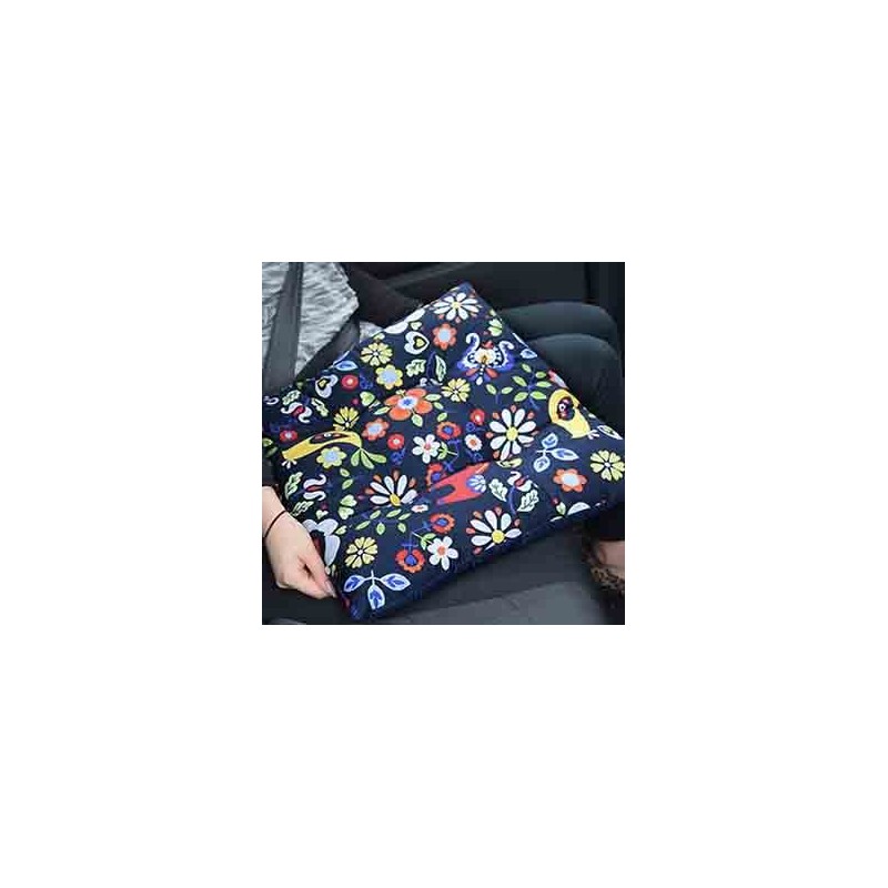 Seat Cushion, Cute Polka Pattern, Fun with Flowers and Animals,