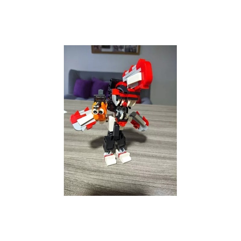 MOC Figuras Chainsaw Man Denji Pochita Bloques Para Armar 22cm