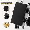 POSENG Universal Aluminum AN10 1.2L Twin Baffle Dual Filter Engine