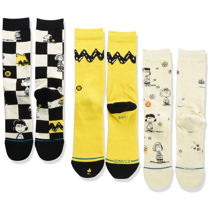 Stance Men's Multi (01256) Socks PEANUTS BOX SET L, MULTI