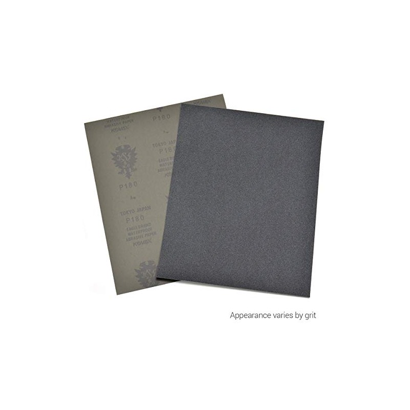 Eagle 9x11 Silicon Carbide Waterproof Sanding Sheets JOB-PAK, Flexible Back,