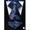 HISDERN T5-01 Men's Necktie Set of 5, 8.5cm Width, Brand