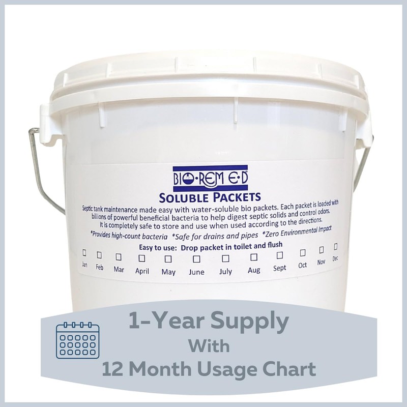 BIO REM E D Industrial Strength Septic Tank Treatment, Flushable