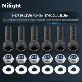 Nilight 2.5 inch Front Leveling Kit Lift Strut Spacers for 2006-2023 Dodge Ram 1500 4WD 2018 2019 2020 2021 2022 2023 Front Raise Suspension Strut Spacers