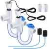 Feekoon 2 Pack Condensate Trap with Built in Overflow Switch,
