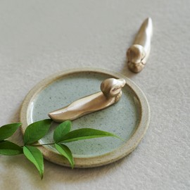 Notdam Organic Duck Spoon Rest (Large) 2P Set / 놋담 유기 오리 수저받침(대) 2P세트