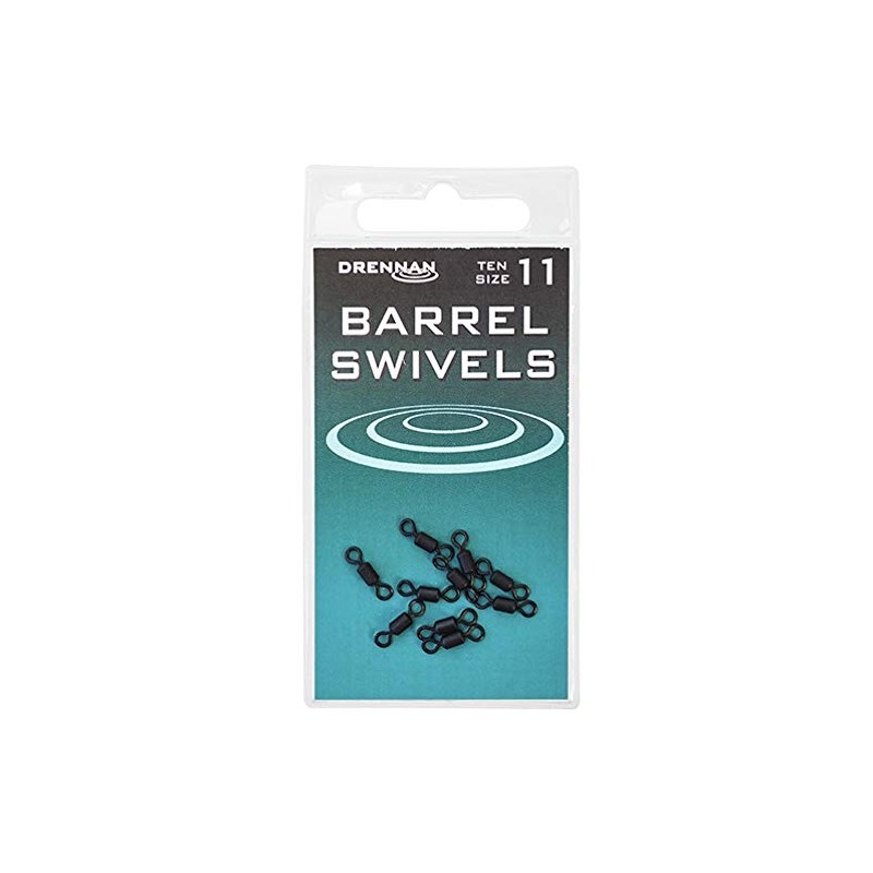 Drennan Barrel Swivels For Fishing Pack Of 10: 11