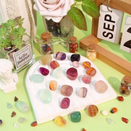 DUQGUHO Fluorite Crystals Healing Crystal Stones Set Natural Crystals Bulk Irregular Stones 0.45 lbs