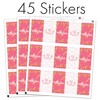 Girls 13th Birthday Party Mini Candy Bar Wrappers, Pink and