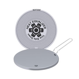 Heat Equalizer-6 inch High-Polish Commercial-Grade Diffuser for Gas & Electric Stoves – Aluminum & Copper Alloy Hot Plate-Burner Cover-Simmer Plate