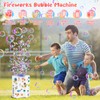 Babuloo Fireworks Bubble Machine, Automatic Bubble Making Machine for Kids