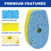 CELOX Dish Sponge with Handle for Pot Pan Sink Cleaning,