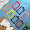 WSERE 5 Pieces PU Leather ID Card Badge Holder, Vertical