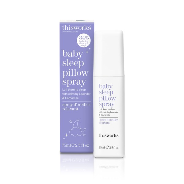 Thisworks Baby Sleep Pillow Spray: Ultra-Gentle to Lull Your Baby to Sleep, 75ml | 2.5 fl oz; 6+ Months