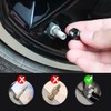 for Mazda CX5 Black Metal Tire Valve Stem Cap Covers