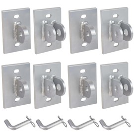 Stationary Dock Connector Hinge Kit,Floating Dock Hinges Hardware Brackets,Heavy-Duty Boat Dock Hinges Kit, Male & Female T Style Corner Hinge Dock Parts Connect Ramp to Floating Dock- 4 Pack