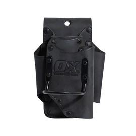 OX Tools Leather Tool Pouch with Hammer Holder and Kevlar Stitching - Pocket Multi Tool Holder and Tool Organizer with Hammer Loop Holder - Durable Top-Grain Leather OX-U268802