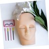 TOVINANNA 3pairs Removable Eyelids for Eyelash Practice Mannequin Replacement Modules