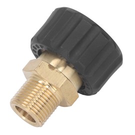 Pressure Washer Adapter Brass Pressure Washer Hose Adapter Connect Fittings 5000PSI Washing Machine Replacement Parts (Male G3/8 to Female M22 14mm)