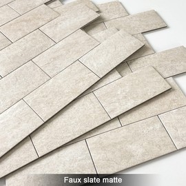 BeNice Peel and Stick Backsplash for Kitchen,Bathroom Wall Backsplash Tile Peel and Stick Shower Tiles Waterproof(5sheets,Rustic Beige)