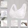 Numgug Daisy Bras for Older Women, Front Snap Closure Bras,with