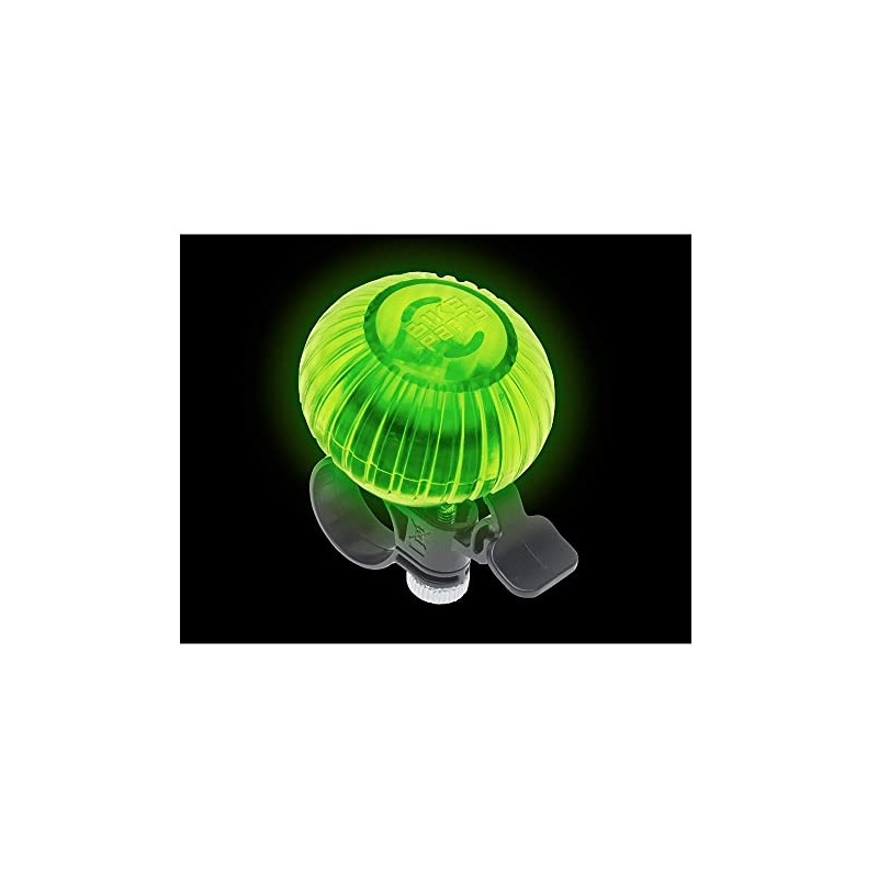 Bike Party Light Up Weather Resistant Bicycle Bell Multi-Color, Clear,