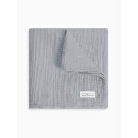 Colored Organics Baby Organic Cotton Swaddle - Infant Receiving Blanket - Mist Muslin
