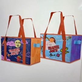 Trader Joe's Stand-Up Collapsible Grocery Tote Bag (New Just Release) 1 Bag