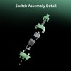 WS Jade Mechanical Keyboard Switches 5 Pins PCB Mount Lubed