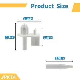 4 Pcs 241993101 Crisper Shelf Cover Support Refrigerator Shelf Support Replacement Part Compatible with Frigidaire Kenmore Refrigerators Replaces for 240350802 1513081 AP4393090 PS2358879 AH2358879