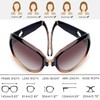 Joopin Oversized Folding Sunglasses for Women, UV400 Protection Large Frame