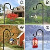 ANIDEER 48" Shepherds Hooks for Outdoor, Heavy Duty Garden Bird