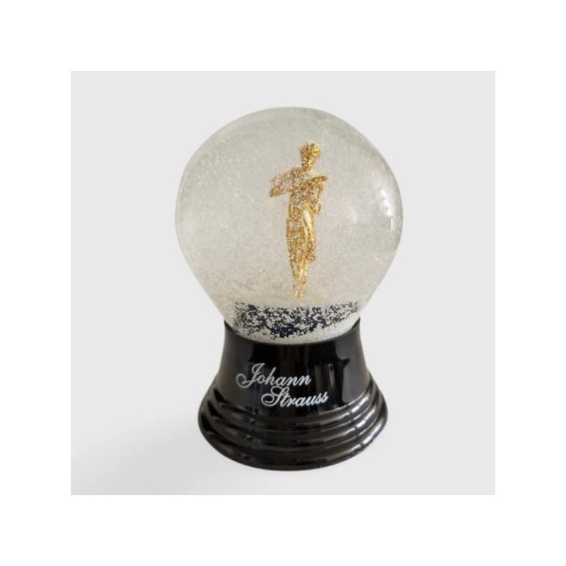 Johann Strauss Snow Globe Real Glass Globe 8 cm