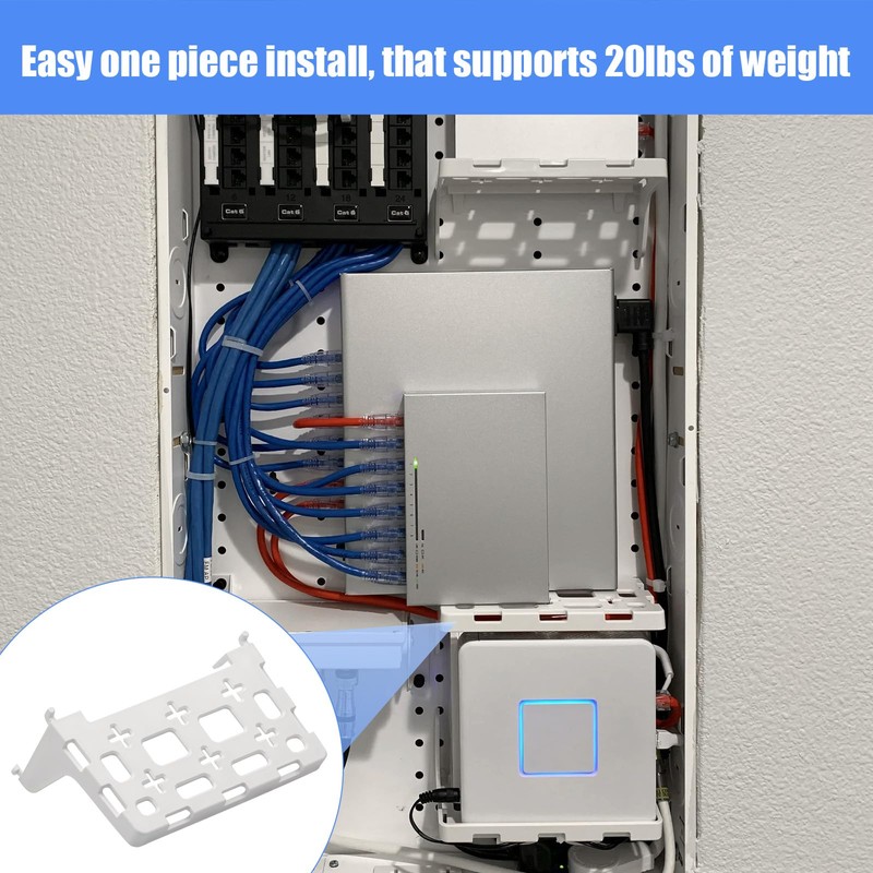 2PCS 49605-aub Structured Media Panel Accessories Enclosure Universal Shelf Mounting