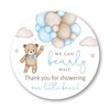 2" Round Boho Bear Balloons Baby Shower Thank You Favor