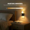 Meonum Flickering Flameless Candle Night Light Plug in, Dimmable LED
