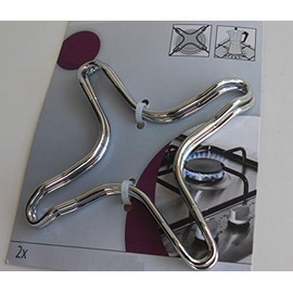 Tredoni - Reductor de 2 hornillas de gas para cafeteras y ollas pequeñas, 9,5 x 9,5 cm (diagonal - 5 pulgadas/12,5 cm)