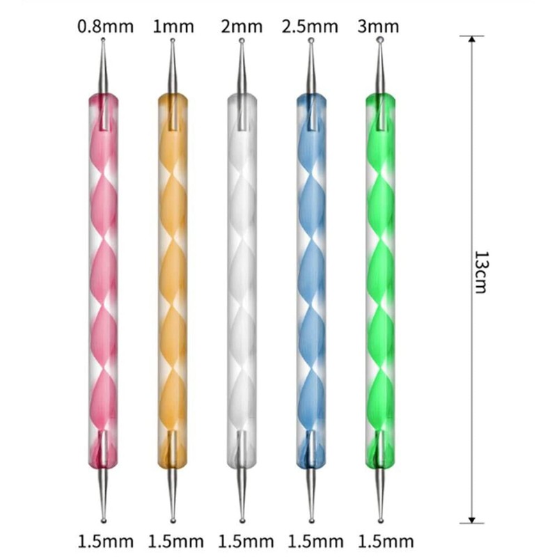 JOYJULY 20pcs Nail Art Design Tools, 15pcs Painting Brushes Set