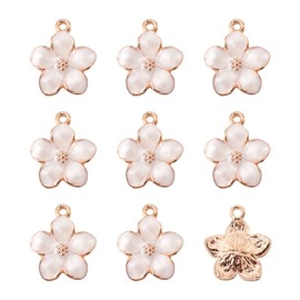 PandaHall Alloy Enamel Pendant Assorted Colors for DIY Jewelry Making, Enamel