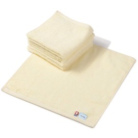 imaa Imabari Towels, Certified Hand Towels, Set of 5, Warm, Thin, Quick Drying, Absorbent, Quick Drying, Made in Japan, Yellow